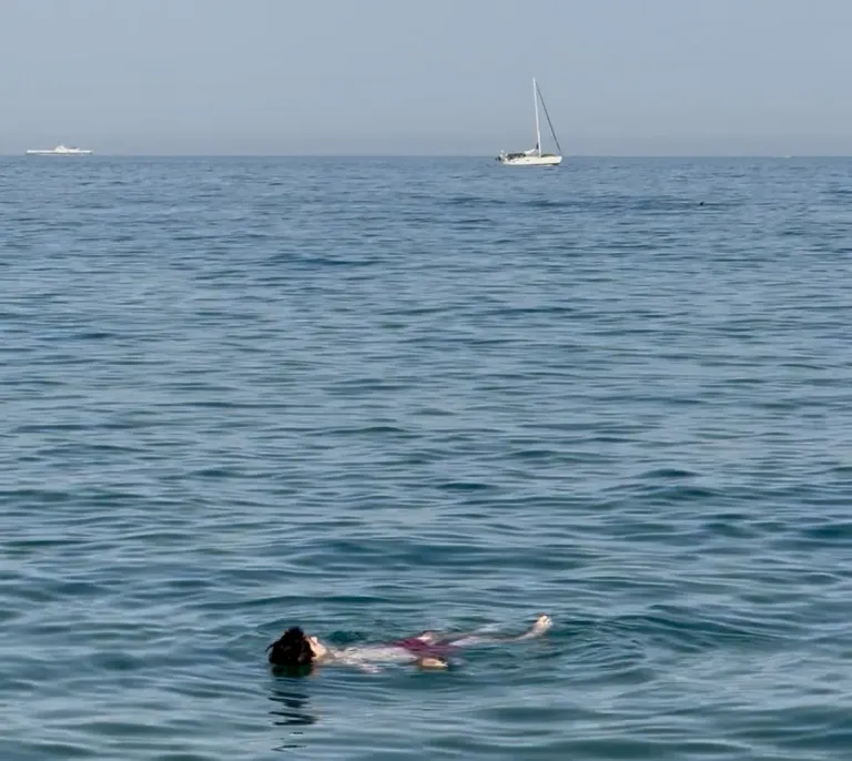 floating